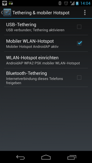 Abbildung 1: Achten Sie beim WLAN-Tethering darauf, dass Apps auch über WLAN nicht beliebig ins Internet funken.