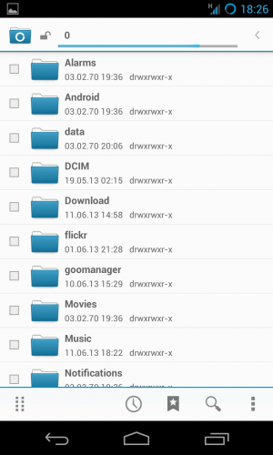 Abbildung 5: CyanogenMod enthält von Haus aus einen sehr schönen und funktionsreichen Dateimanager.
