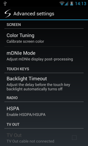 Abbildung 11: CyanogenMod integriert diverse Tweaks zur Konfiguration des Smartphones.