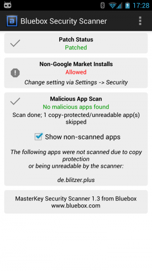 Abbildung 2: CyanogenMod hat die kritische die Master-Key-Schwachstelle bereits in CM 10.1.1 behoben.