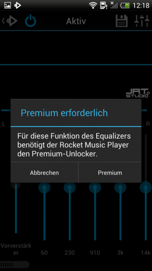Abbildung 2: Einige Funktionen sind der rund 3 Euro teuren Premium-Version vorenthalten.
