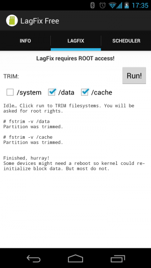 Abbildung 3: Die App meldet nach etwa 10 Minuten das Ende der Operation.