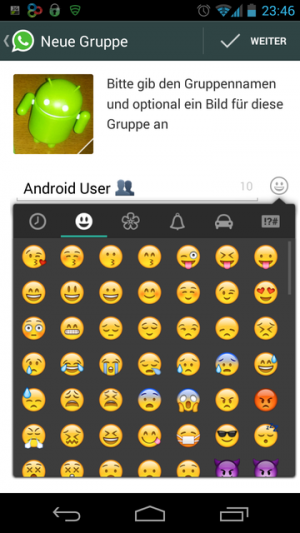 Abbildung 5: Mit WhatsApp organisieren Sie sich und Ihre Freunde und Bekannten in Gruppen.