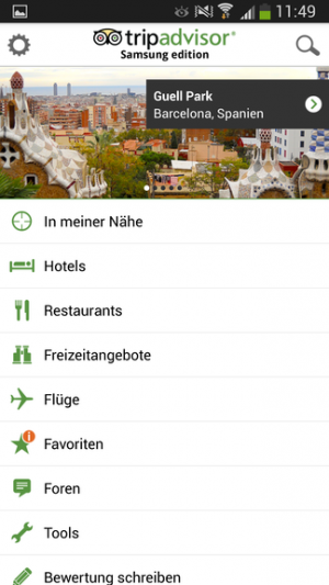 Abbildung 4: TripAdvisor steht bei Reisen mit Rat und Tat zur Seite und ist die ideale Informationsquelle für unterwegs.