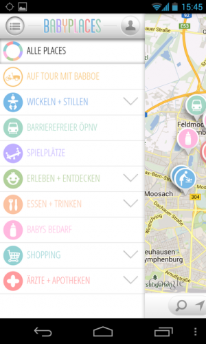 Abbildung 5: Baby Places listet die besten Orte für junge Eltern - weltweit.