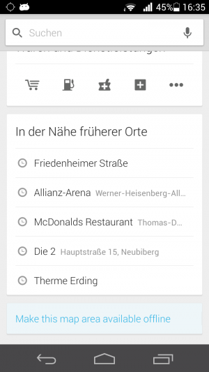 Abbildung 1: Die Möglichkeit Kartenausschnitte zu speichern, wurde im neuen Google Maps nachgerüstet.
