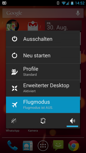 Abbildung 5: Um Strom zu sparen kann nachts das Handy abgeschaltet oder der Flugmodus genutzt werden.