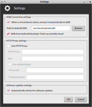 Abbildung 4: Der Pfad zum Android-SDK muss korrekt in Genymotion eingetragen werden.