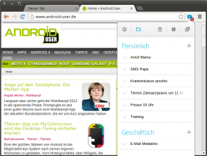 Abbildung 9: Die Desktop-Version von Any.Do synchronisiert Ereignisse mit dem Smartphone.