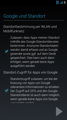 So ganz bewusst wird die Standortverfolgung bei der Einrichtung des Handys dem Benutzer wohl nicht.