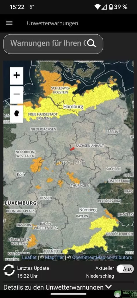 Wetter.com mit dem Wetter im ganzen Land