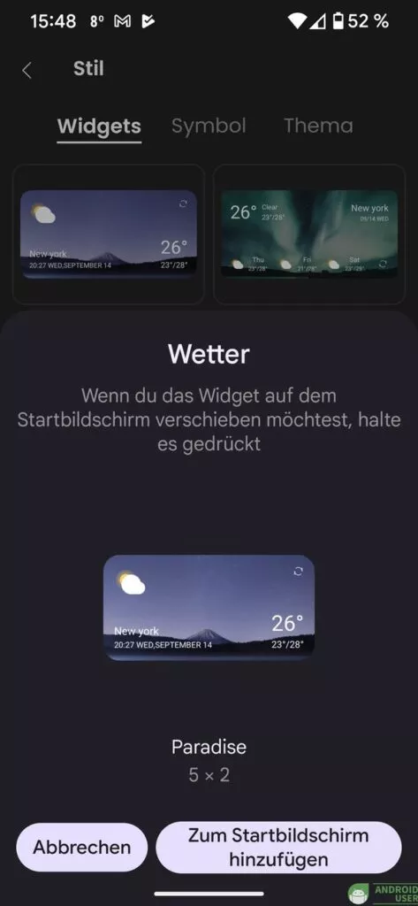 Wetter Widgets der kostenlose Wetter App
