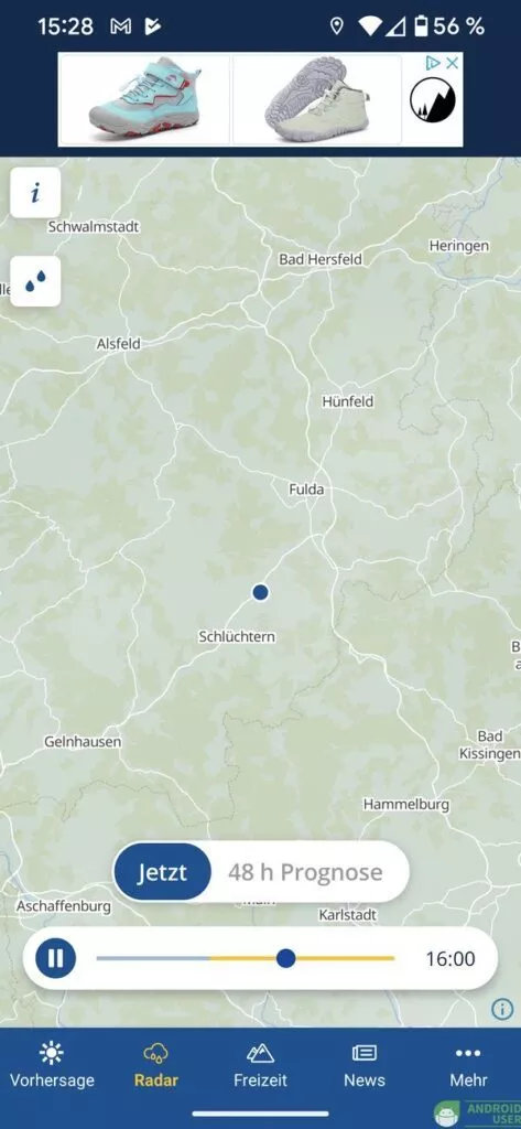 Die Live-Karte/Radar in Wetter.de