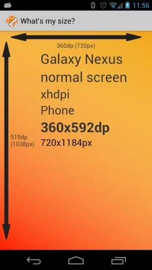 Abbildung 5: Keine Kleidergrößen sondern die Maße des eigenen Handys oder Tablets ermittelt What's my Size.
