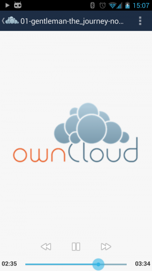 Abbildung 7: ownCloud bringt einen eigenen Player für Audio- und Videodateien mit.