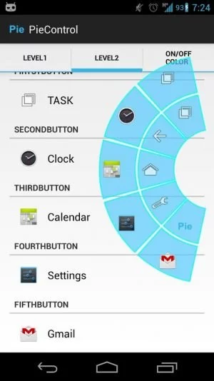 Abbildung 7: Pie Control bringt die Kuchensteuerung auf das Android-Handy.