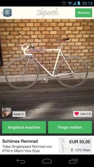 Abbildung 15: Shpock macht Kaufen und Verkaufen zum unkomplizierten Prozess.