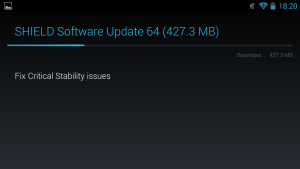Abbildung 2: Shield bekommt Updates direkt von Nvidia und läuft bereits mit Android 4.3.
