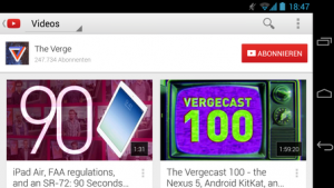 Abbildung 7: In verschiedenen Formaten präsentiert The Verge die neusten Tech-News.