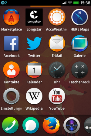 Abbildung 6: Vom Homescreen ausgehend, gelangen Sie per Wisch nach links in die App-Schublade.