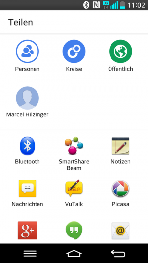 Abbildung 5: Der neue Teilendialog der Fotos-App verfolgt optisch einen ganz neuen Ansatz.