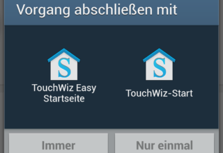 Easy oder Startseite? TouchWiz spielt verrückt und zeigt ständig Auswahldialog an