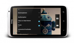 Abbildung 5: Orientieren Sie das Hauptobjekt am feinen Raster, wie hier am Beispiel des HTC One X+.