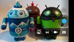 Abbildung 1: Die Standard-Kamera von Android fällt durch ihre Schlichtheit auf.