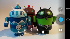 Abbildung 3: Die Icons der Android-Kamera-App sind weitgehend selbsterklärend.