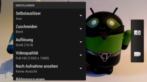 Abbildung 8: HTC bietet deutlich mehr Möglichkeiten als bei der Standard-App von Android.
