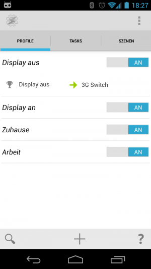 Abbildung 3: Mit Tasker ließe sich der automatische Wechsel zwischen 2G und 3G bewerkstelligen.