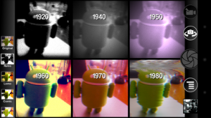 Abbildung 7: Android im Wandel der Zeit - Aufgenommen mit Kamera 2 und der Retro-Funktion.