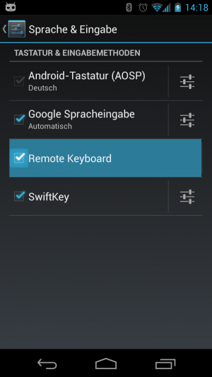 Abbildung 2: Die entsprechende Option finden Sie in den Einstellungen Androids.