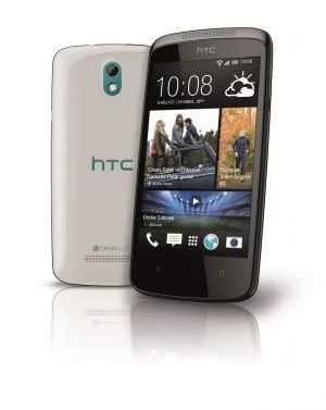 Nicht mehr die allerneueste Android-Version, aber dafür mit einer guten Kamera und schön schlank: Das HTC Desire 500.