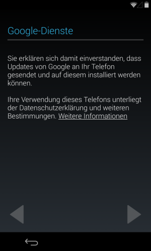 Abbildung 3: Die Updates von Google müssen Sie - auf Nexus-Geräten - akzeptieren.