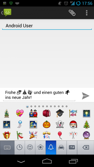 Abbildung 5: Versenden Sie Emojis mit Iphone Emoji Keyboard an Ihre Freunde mit einem iPhone.