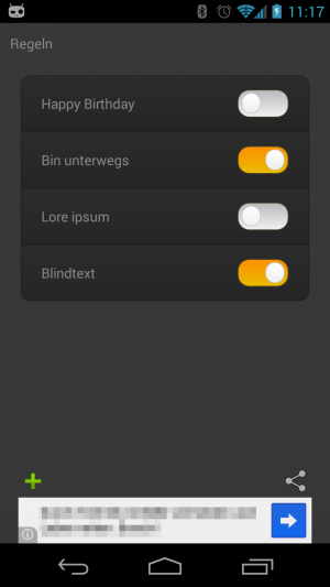Abbildung 7: Die Scheduler-Regeln lassen sich je nach Bedarf ab- und wieder anschalten.