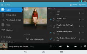 Abbildung 2: Per Mehrfachauswahl lassen sich gleich mehrere Songs zur Playlist hinzufügen.