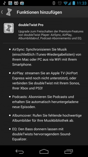 Abbildung 8: Die Pro-Version lädt Albencover aus dem Netz und bietet viele weitere Funktionen.