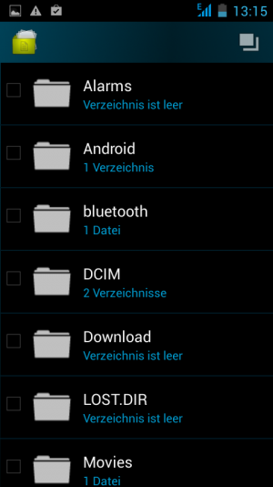 Abbildung 3: Zu den vorinstallierten Apps gehört unter anderem ein einfacher Dateimanager.
