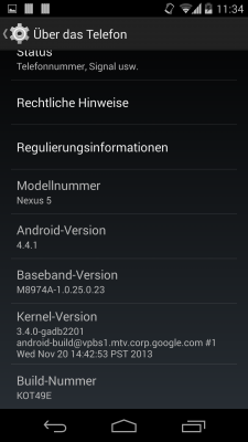 Hat alles geklappt, ist Ihr Nexus-Gerät auf der neuesten Firmware-Version. Der komplette Vorgang dauert mit etwas Übung kaum 10 Minuten.