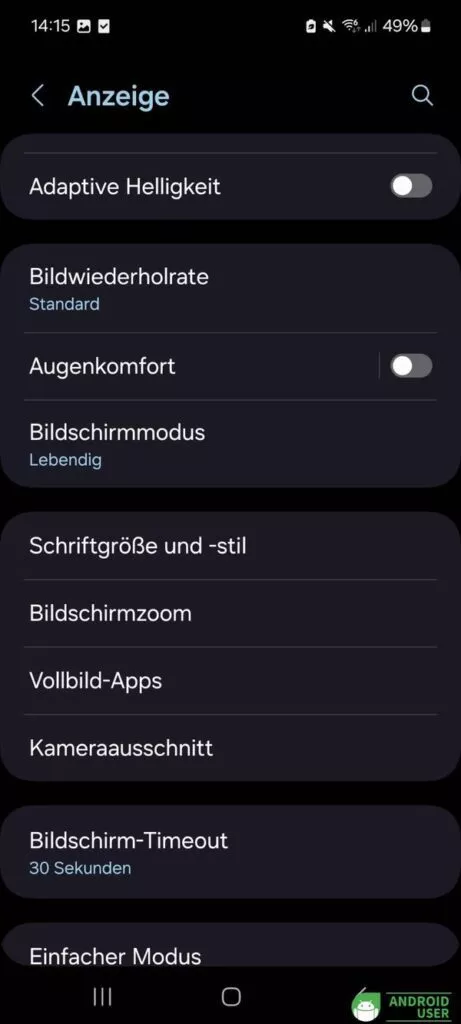 Android Vollbildmodus auf Samsung Galaxy aktivieren