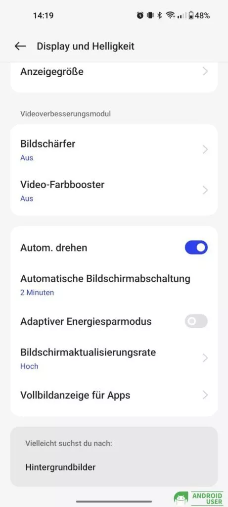 Android Vollbildmodus bei onePlus
