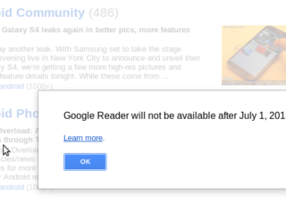 Frühjahrsputz bei Google: Google Reader wird am 1. Juli eingestellt