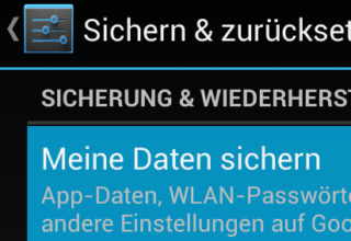 Android und automatische Backups des WLAN-Passworts