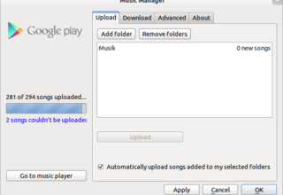 Upload zu Google Music nur noch aus den USA möglich?