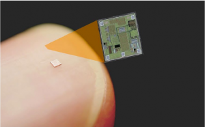 Großaufnahme des Wireless-Chips, der die Daten übertragen kann. Bild: Google