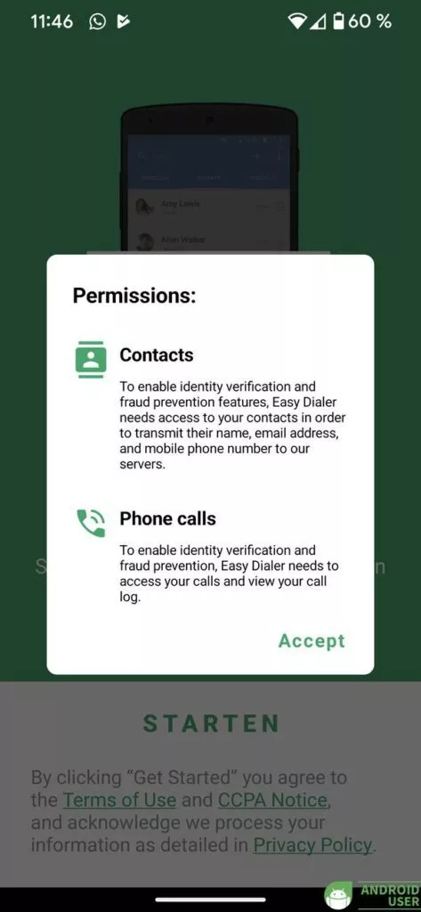 Easy Phone Android Telefon App