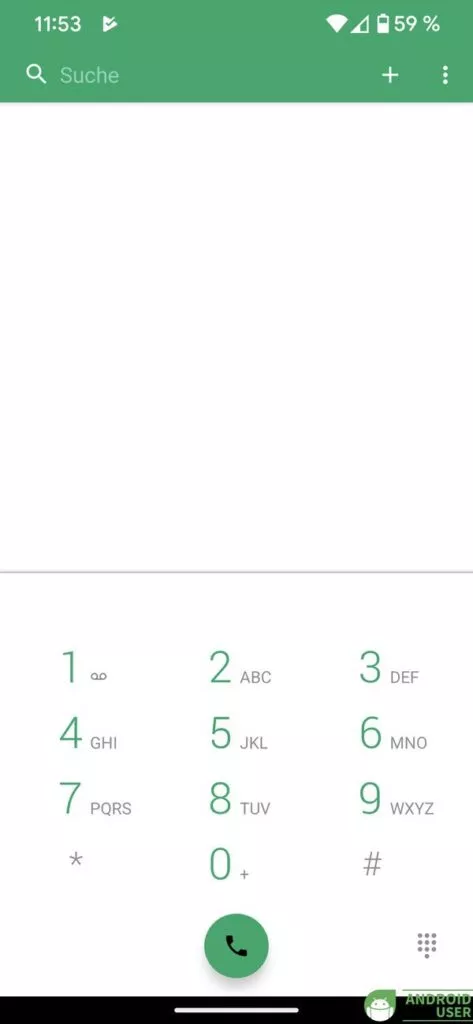 Der Dialer der Telefon App Easy Phone