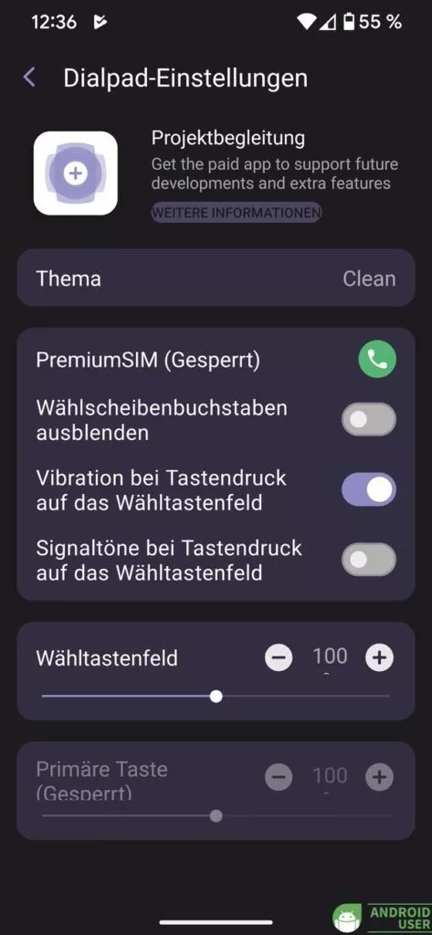 Die Einstellungen im Right Dialer